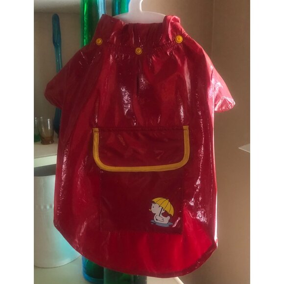 Pet Dog Apparel Rain Coat Slicker Jacket Red Size Medium - Picture 1 of 9